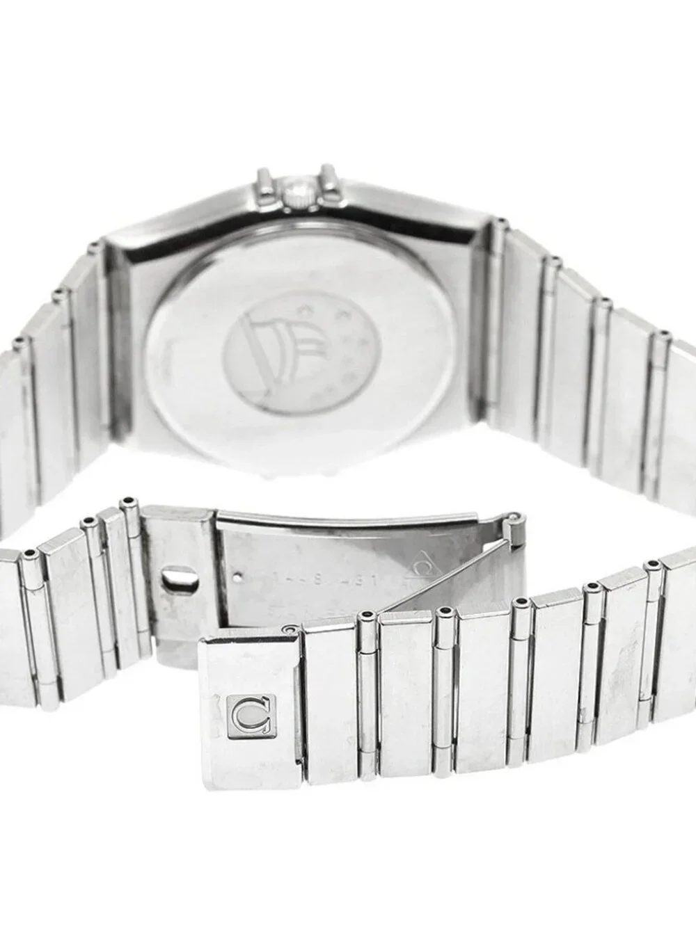 OMEGA Constellation Date Flat bezel Silver Dial Quartz Men's Watch_959646